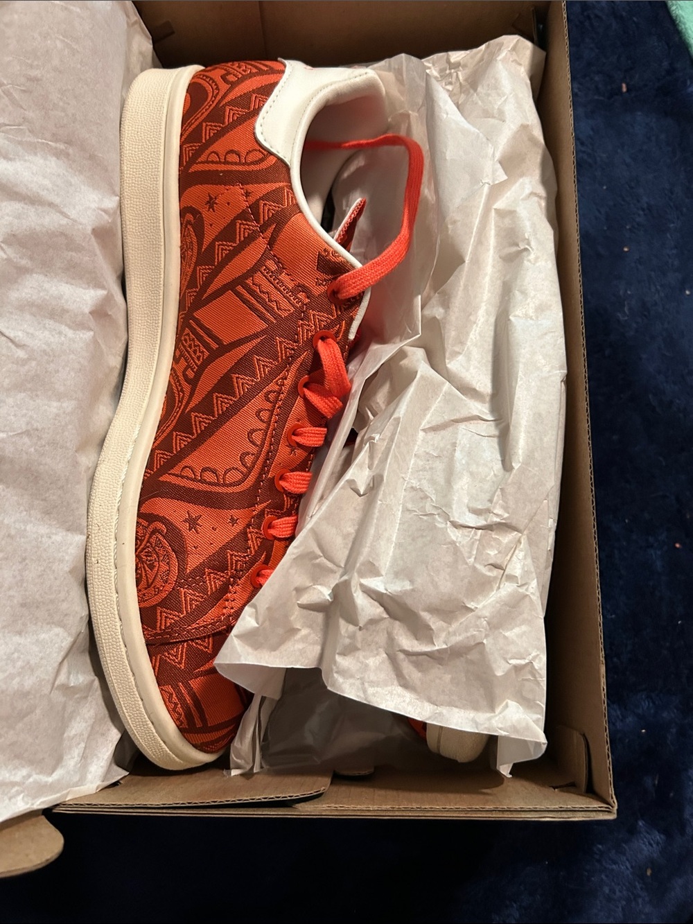 ADIDAS Stan Smith Disney Moana Women Sneakers Box Teal with Coral Accents - Picture 5 of 9